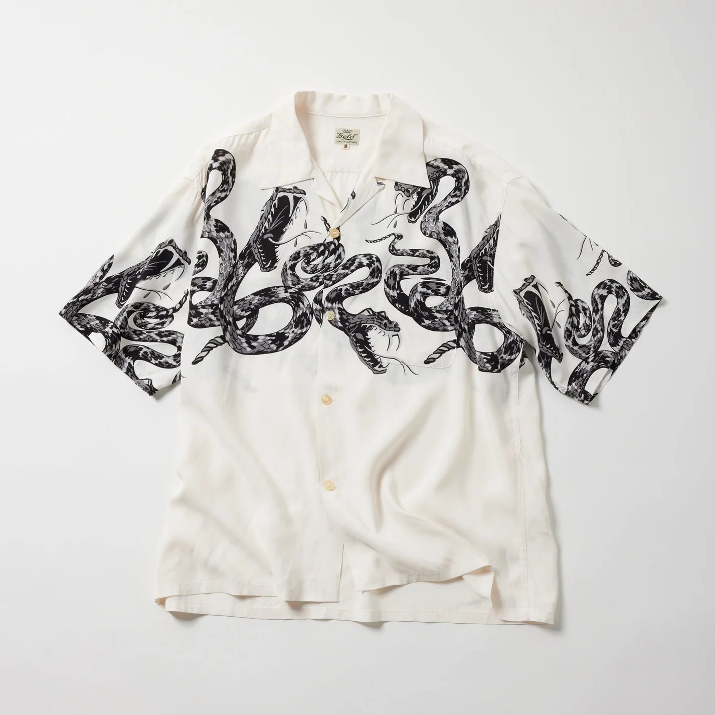 Gold / GL39440 / "MONOTONE RATTLE SNAKE” OPEN SHIRT